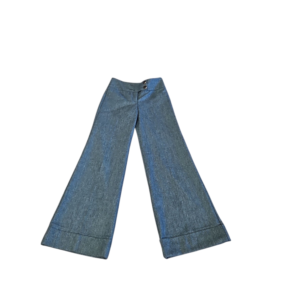 Wide-Leg Blue/green pants